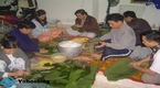 Hướng dẫn cách gói bánh Chưng ngày tết